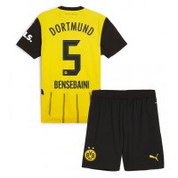 Borussia Dortmund Ramy Bensebaini #5 Heimtrikotsatz Kinder 2024-25 Kurzarm (+ Kurze Hosen)